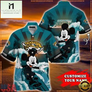 Jacksonville Jaguars Special Mickey Mouse Movies Design Summer Hawaiian Shirt, NFL Aloha Shirt