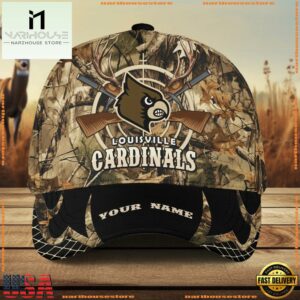 Louisville Cardinals Camo Hunting Cap, Sport Team Camo Hunting Hats