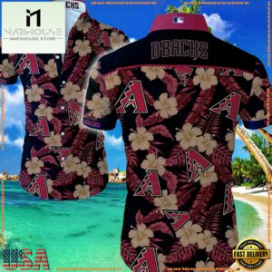 MLB Arizona Diamondbacks Aloha Hawaiian Shirt Summer Button UpGroup