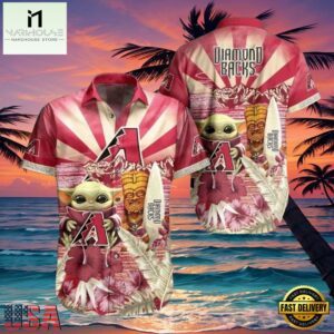 MLB Arizona Diamondbacks Baby Yoda Tiki Fantasy Style Hot Trending Summer Hawaiian Shirt
