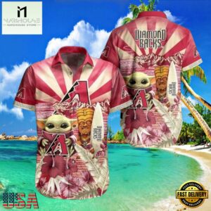 MLB Arizona Diamondbacks Baby Yoda Tiki Fantasy Style Hot Trending Summer Hawaiian Shirt