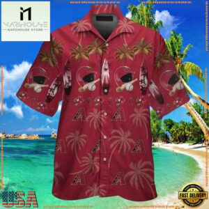 MLB Arizona Diamondbacks Beachside Equipment Hawaiian ShirtGroup