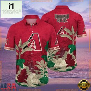 MLB Arizona Diamondbacks Bold Botanical Aloha ShirtGroup
