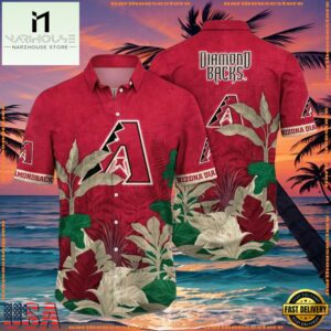 MLB Arizona Diamondbacks Bold Botanical Aloha ShirtGroup
