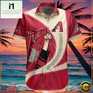 MLB Arizona Diamondbacks Cartoon Fanfare Hawaiian ShirtGroup