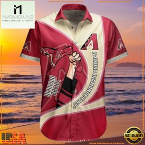 MLB Arizona Diamondbacks Cartoon Fanfare Hawaiian ShirtGroup