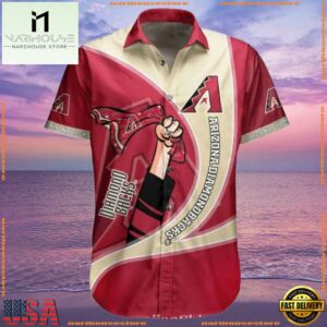 MLB Arizona Diamondbacks Cartoon Fanfare Hawaiian ShirtGroup