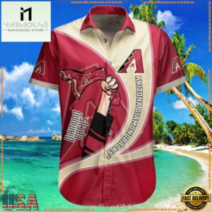MLB Arizona Diamondbacks Cartoon Fanfare Hawaiian ShirtGroup