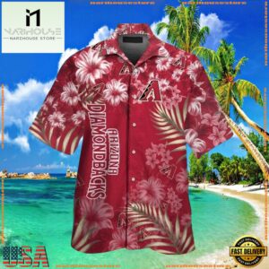 MLB Arizona Diamondbacks Classic Floral Hawaiian ButtonUp ShirtGroup