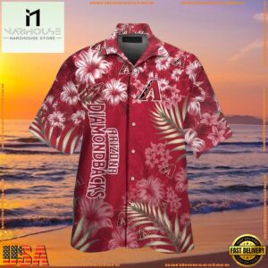 MLB Arizona Diamondbacks Classic Floral Hawaiian ButtonUp ShirtGroup