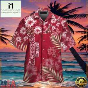 MLB Arizona Diamondbacks Classic Floral Hawaiian ButtonUp ShirtGroup