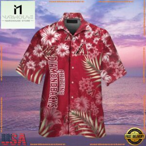 MLB Arizona Diamondbacks Classic Floral Hawaiian ButtonUp ShirtGroup