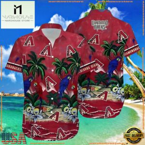 MLB Arizona Diamondbacks Exotic Birds And Foliage Tropical Hawaiian ShirtGroup