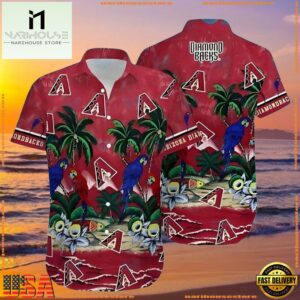 MLB Arizona Diamondbacks Exotic Birds And Foliage Tropical Hawaiian ShirtGroup