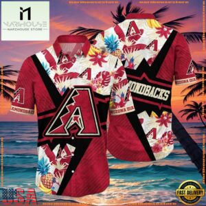 MLB Arizona Diamondbacks Exotic Floral Explosion Hawaiian ShirtGroup