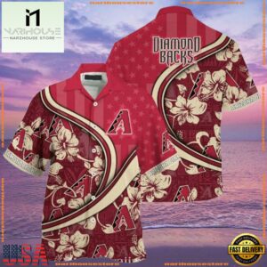 MLB Arizona Diamondbacks Floral Pitch Tropical ButtonUp ShirtGroup