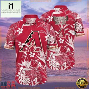 MLB Arizona Diamondbacks Hibiscus Harmony Hawaiian ShirtGroup