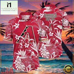 MLB Arizona Diamondbacks Hibiscus Harmony Hawaiian ShirtGroup