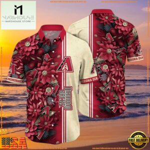 MLB Arizona Diamondbacks Leafy Tropics Aloha Shirt - MLB Fan Gifts 6 MLB Arizona Diamondbacks Leafy Tropics Aloha ShirtGroup
