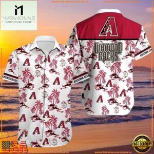 MLB Arizona Diamondbacks Palm Islands Summer Aloha Shirt
