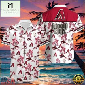 MLB Arizona Diamondbacks Palm Islands Summer Aloha Shirt
