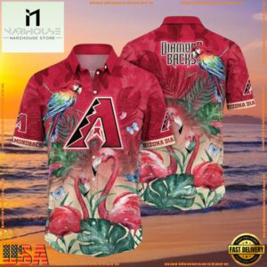 MLB Arizona Diamondbacks Parrot Paradise Summer Hawaiian Shirt