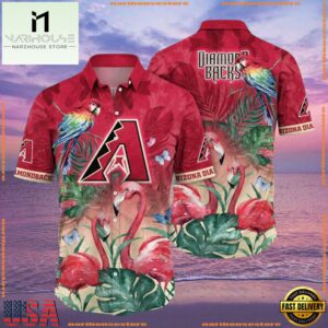 MLB Arizona Diamondbacks Parrot Paradise Summer Hawaiian Shirt