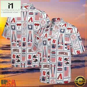 MLB Arizona Diamondbacks Patriotic Summer Hawaiian Shirt