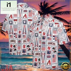MLB Arizona Diamondbacks Patriotic Summer Hawaiian Shirt