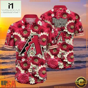 MLB Arizona Diamondbacks Retro Style Tropical Summer Hawaiian Shirt