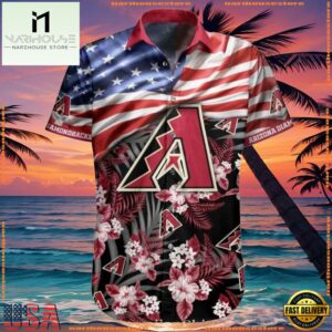 MLB Arizona Diamondbacks Stars And Stripes Summer Hawaiian Shirt