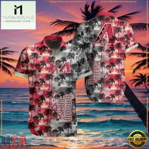 MLB Arizona Diamondbacks Sunset Palm Fade Tropical Shirt