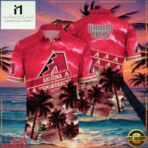 MLB Arizona Diamondbacks Sunset Palm Tropical Summer Hawaiian Shirt