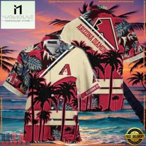 MLB Arizona Diamondbacks Sunset Palms Summer Hawaiian Shirt