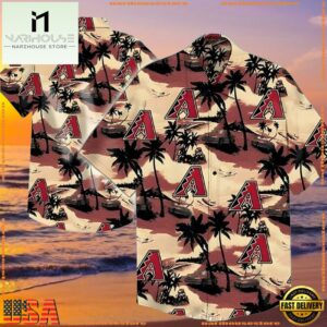 MLB Arizona Diamondbacks Sunset Palms Summer Hawaiian Shirts