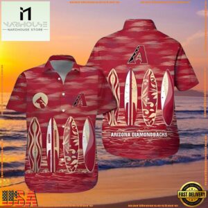 MLB Arizona Diamondbacks Surf's Up Summer Aloha Shirt Vintage, MLB Fans Gifts 6 MLB Arizona Diamondbacks Surf's Up Summer Aloha Shirt