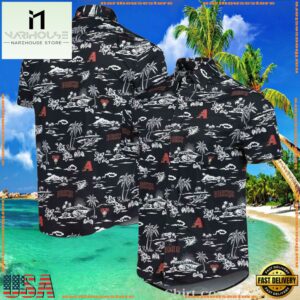 MLB Arizona Diamondbacks Tropical Night Summer Hawaiian Shirts