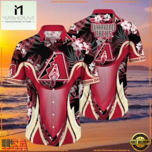 MLB Arizona Diamondbacks Vintage Palm Sunset Hawaiian Shirt For Men Women 6 MLB Arizona Diamondbacks Vintage Palm Sunset Hawaiian Shirt