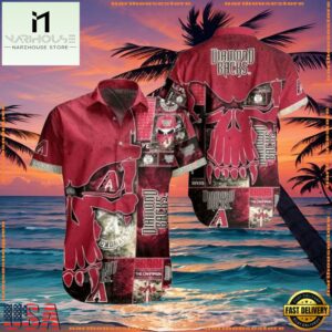 MLB Arizona Diamondbacks Vintage Skull Aloha Shirt For Men Women 7 MLB Arizona Diamondbacks Vintage Skull Aloha Shirt
