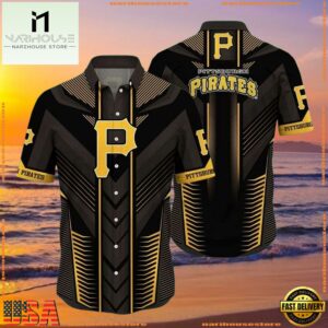 MLB Art Deco Pirates Pittsburgh Hawaiian Shirt