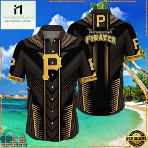 MLB Art Deco Pirates Pittsburgh Hawaiian Shirt