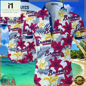MLB Atlanta Braves Aloha Hawaiian Shirt Summer Button UpGroup