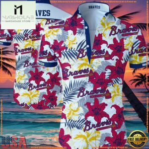MLB Atlanta Braves Aloha Hawaiian Shirt Summer Button UpGroup