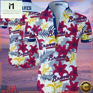 MLB Atlanta Braves Aloha Hawaiian Shirt Summer Button UpGroup