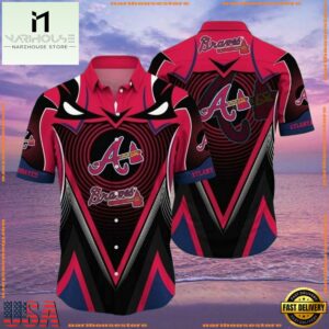 MLB Atlanta Braves Dynamic Art Deco Summer Hawaiian Shirt