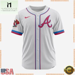 MLB Atlanta Braves Personalized Alternate Design Concept Baseball Jersey