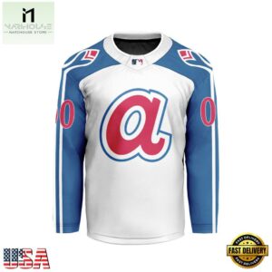 MLB Atlanta Braves Special Hockey Jersey Design Concept