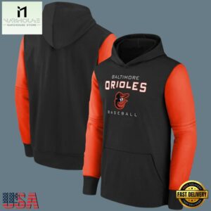 MLB Baltimore Orioles Pullover Hoodie Black
