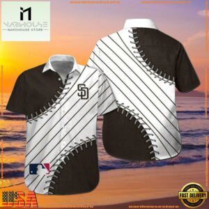 MLB Baseball Diamond Elegance - Padres Aloha Shirt