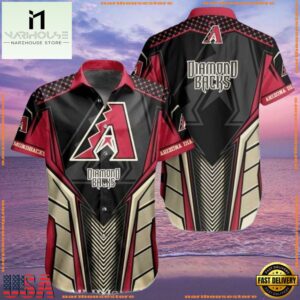 MLB Black Diamondback Elegance Arizona Hawaiian Shirt